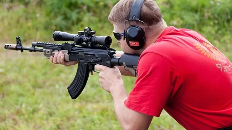 Практическая стрельба из огнестрельного карабина